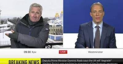 Frustrated Sky reporter in Ukraine confronts Deputy PM over refugees as siren blares - www.dailyrecord.co.uk - Britain - Ukraine - Russia - Eu - Poland - Estonia