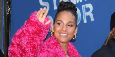 Alicia Keys Wows In a Fluffy Pink Coat for Her Appearance on 'GMA' - www.justjared.com - New York