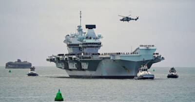 queen Elizabeth - Royal Navy - Britain's largest naval warship heading to Scotland - dailyrecord.co.uk - Britain - Scotland - city Portsmouth