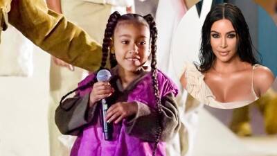 Kim Kardashian - Kourtney Kardashian - Kanye West - Penelope Disick - North West - My I (I) - Travis Barker - About My - Kim Kardashian and North West Return to TikTok as Emo Girls: Watch! - etonline.com