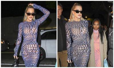 Khloé Kardashian shows off all her curves in see-through star-print dress - us.hola.com - France - Los Angeles