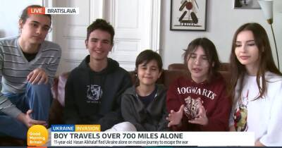 ITV Good Morning Britain viewers emotional as boy who travelled over 600 miles alone to flee Ukraine appears with family - www.manchestereveningnews.co.uk - Australia - Britain - Ukraine - Russia - city Bratislava