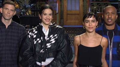 Zoë Kravitz and Rosalía Joke About Ditching a Double Date in New 'Saturday Night Live' Promo - www.etonline.com