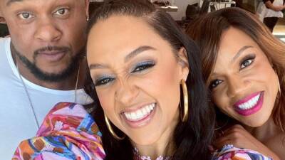 Tia Mowry Reunites With 'The Game' Stars Pooch Hall and Wendy Raquel Robinson for Secret Project - www.etonline.com