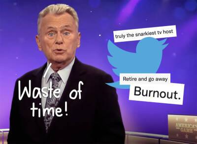 Pat Sajak Gets 'Cold-Blooded' & Mean To Wheel Of Fortune Contestant Just A Week After Admonishing Audience To Be Nice! - perezhilton.com