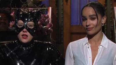 ‘SNL’: ‘The Batman’ Star Zoë Kravitz Sees Opening Monologue Crashed By Multiple Catwomen, A Cat Lady & Katt Williams - deadline.com - city Sandy