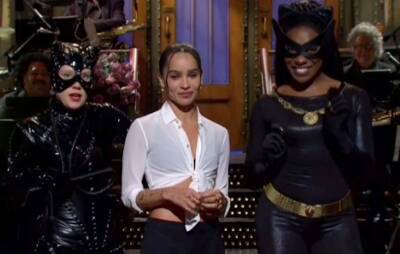 ‘Saturday Night Live’: Zoë Kravitz Gets Support From Other Catwomen For Debut Monologue - etcanada.com - city Sandy