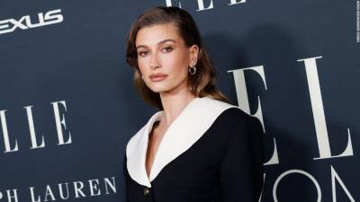 Hailey Bieber says she is home after being hospitalized for a blood clot in her brain - edition.cnn.com