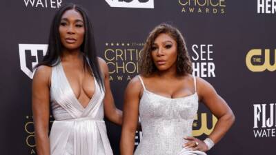 Venus and Serena Williams Step Out in Silver at 2022 Critics Choice Awards - www.etonline.com - USA - Indiana - county Williams