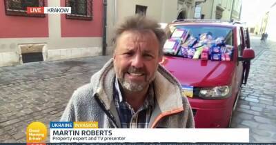 Homes Under the Hammer's Martin Roberts drives 1,260 miles to bring supplies to Ukraine - www.ok.co.uk - Britain - France - Ukraine - Russia - Germany - county Martin - Netherlands - Belgium - Poland - county Roberts