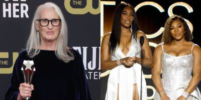 'Power of the Dog' Director Jane Campion Apologizes to Venus & Serena Williams Over 'Thoughtless' Comments in Acceptance Speech - www.justjared.com
