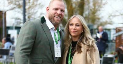 Pregnant Chloe Madeley attends Cheltenham hand-in-hand with husband James Haskell - www.ok.co.uk - Britain - county Haskell