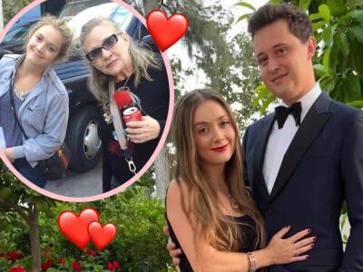 How Billie Lourd's Wedding Day Honored Her Mom Carrie Fisher - perezhilton.com - USA - county Story