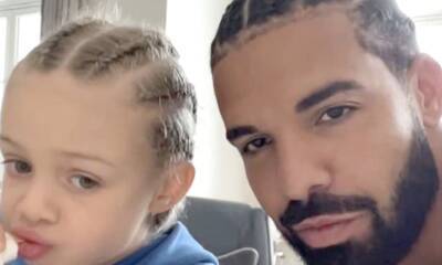 Drake proves Adonis is his mini-me as they show off matching braids - us.hola.com - France