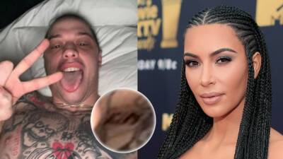 Kim Kardashian Reveals Her Favorite Tattoo That Pete Davidson Has for Her -- and Why He Got Her Name Branded - www.etonline.com