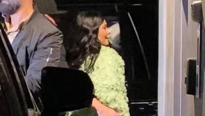 Kylie Jenner Covers Up In A Fuzzy Green Duster Coat After Revealing Her Postpartum Struggle - hollywoodlife.com - Los Angeles