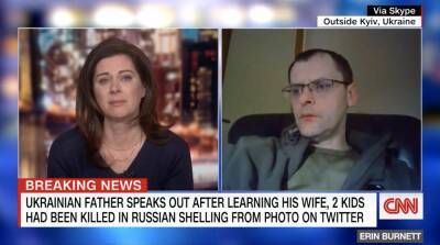 In Human Moment, CNN’s Erin Burnett Breaks Down During Harrowing Interview With Ukrainian Father Who Discovered Family’s Fate Via Grim NYT Photo - deadline.com - New York - Ukraine - Russia