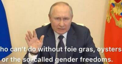 Putin issues chilling warning to 'scum traitors' in strange rant about oysters and gender - www.dailyrecord.co.uk - France - Miami - Ukraine - Russia