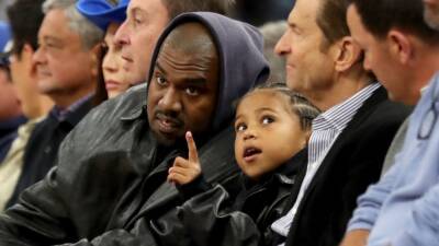 Kanye West Takes Son Saint to Basketball Game Amid Instagram Suspension - www.etonline.com - California - Boston - San Francisco, state California