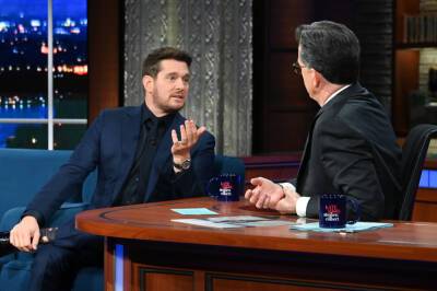 Michael Bublé Joins Stephen Colbert To Belt Out A Classic Sea Shanty By Canadian Folk Singer In Impromptu Performance - etcanada.com - Ukraine - state Alaska
