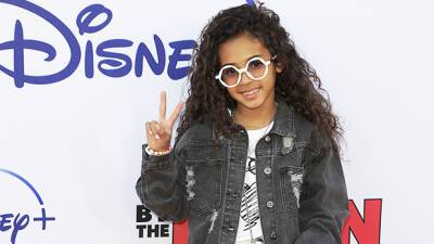 Royalty Brown, 7, Looks Cool In Ripped Jeans Sunglasses At ‘Cheaper By The Dozen’ Premiere - hollywoodlife.com - Los Angeles