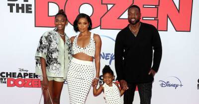 Gabrielle Union and Dwyane Wade Pose With Daughters Zayn and Kaavia at ‘Cheaper By the Dozen’ Premiere: Photos - www.usmagazine.com - California - Los Angeles, state California - state Nebraska