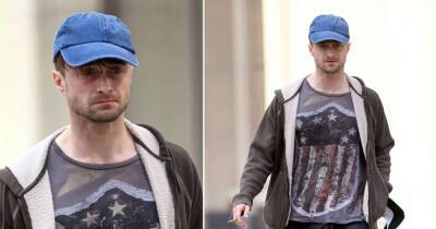 Daniel Radcliffe cuts a casual figure as he puffs on a cigarette during stroll around NYC - www.msn.com - city Lost - county Bullock
