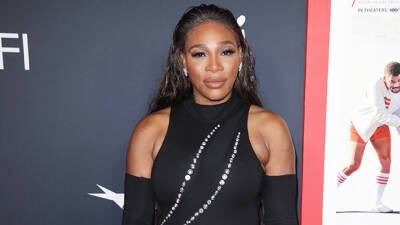 Serena Williams Almost Suffers A Wardrobe Malfunction Sliding Down A Rail In Tutu Drop Top - hollywoodlife.com