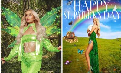 Paris Hilton honors her Irish roots and becomes a St. Patricks day fairy - us.hola.com - Britain - USA - Italy - Ireland - Norway - Germany - Dublin