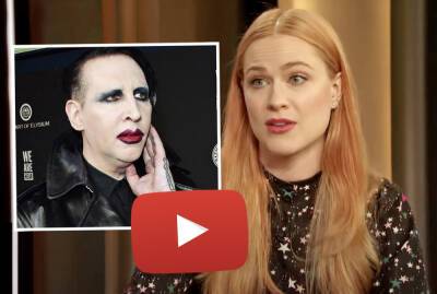 Marilyn Manson - Brian Warner - Phoenix Rising - Evan Rachel Wood Demands YouTube Remove Marilyn Manson Video In Which She's 'Essentially Raped On Camera' - perezhilton.com - county Wood