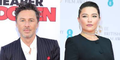 Zach Braff Calls Girlfriend Florence Pugh One Of The 'Best Actresses' After Directing Her In 'A Good Person' - www.justjared.com