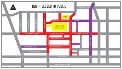 Oscar Street Closures Set – Here Are The Maps - deadline.com - France - Los Angeles