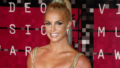 Britney Spears Returns To Instagram In Sheer Crop Top Velvet Miniskirt: Photos - hollywoodlife.com - state Louisiana