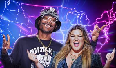 See Supertease For Kelly Clarkson And Snoop Dogg’s ‘American Song Contest’ (Exclusive) - etcanada.com - USA - Texas - California - state Mississippi - state Maryland - Puerto Rico - state Alaska - Oklahoma - state Connecticut - state Arkansas
