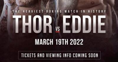 Eddie Hall vs Thor live stream for free and UK start time - www.manchestereveningnews.co.uk - Britain - Dubai