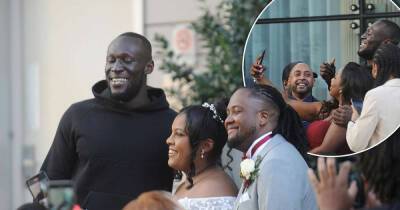 Stormzy surprises guests by crashing a WEDDING - www.msn.com - Manchester