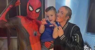 Inside Tyson and Paris Fury's three-year-old son Adonis' Spiderman party with mountain of gifts - www.ok.co.uk - Dubai - Venezuela