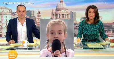Susanna Reid moved by viral Ukraine Frozen girl singing national anthem at charity concert - www.msn.com - Britain - Ukraine - Poland