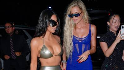 Kim and Khloe Kardashian Take Miami in Sexy Swimwear Looks - www.etonline.com - Miami
