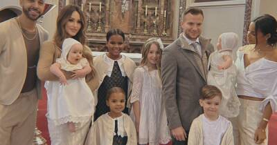 Rochelle Humes shares beautiful pics from christening of TOWIE’s Georgina Cleverley's twins - www.ok.co.uk