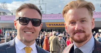 Inside Corrie's Alan Halsall and Mikey North's helicopter ride to Cheltenham Racecourse - www.ok.co.uk