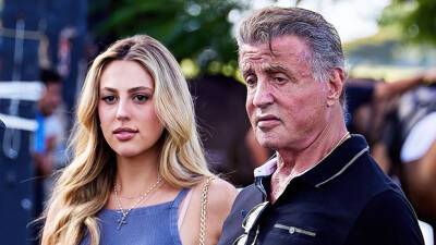 Sylvester Stallone Bonds With Daughter Sistine, 23, On Family Float Day: Photos - hollywoodlife.com
