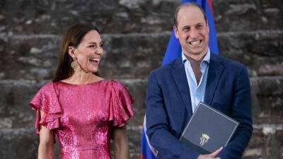 Kate Middleton - Elizabeth Ii Queenelizabeth (Ii) - prince William - the late prince Philip - Kate Middleton Dazzles in Shimmering Pink Gown as Prince William Honors His Grandparents in Belize - etonline.com - Belize