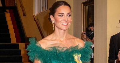 The Jewels! That Dress! How Duchess Kate’s Gorgeous Green Outfit Honors Princess Diana and Queen Elizabeth - www.usmagazine.com - Jamaica