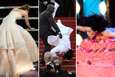 12 Oscar-worthy celebrity falls, from Zendaya to Lady Gaga - nypost.com - USA