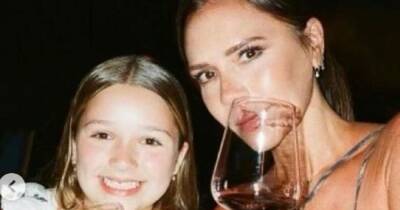 Victoria Beckham explains as she posts picture of daughter Harper appearing to drink wine - www.manchestereveningnews.co.uk - county Dawson - county Harper