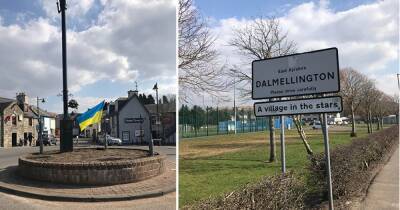 Ukraine receives war backing from Dalmellington as country's flag proudly flies in town centre - www.dailyrecord.co.uk - Ukraine - Russia - Poland
