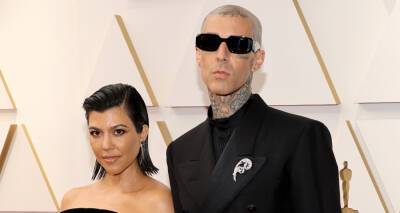 Kourtney Kardashian & Travis Barker Coordinate in Black Outfits for Oscars 2022 - www.justjared.com - Hollywood