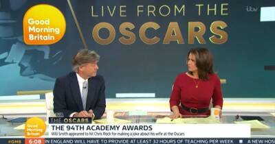 ITV GMB viewers spot 'friction' as Susanna Reid condemns Will Smith's Oscars outburst - but Richard Madeley brands Chris Rock 'rude' - www.manchestereveningnews.co.uk - Britain - county Rock