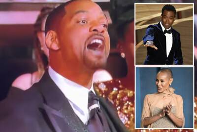 Will Smith erupts on Chris Rock in uncensored Oscars slap video - nypost.com - county Rock